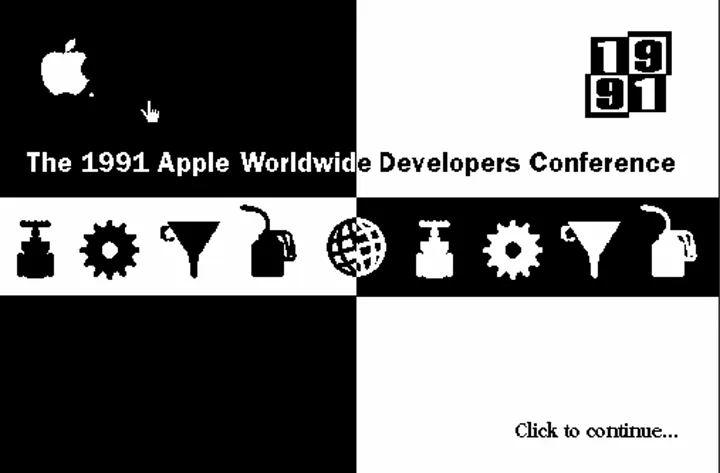  Интро презентации HyperCard на WWDC '91 (ISO есть в архиве) 